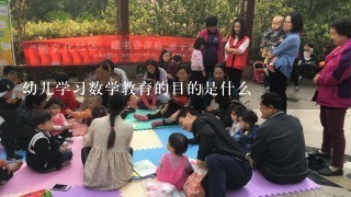 幼儿学习数学教育的目的是什么