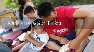 小班案例分析及反思【三篇】