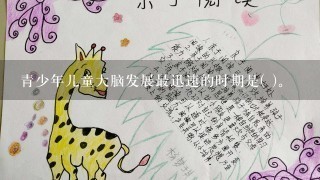 青少年儿童大脑发展最迅速的时期是( )。