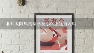 北师大附属实验学校小学上晚自习吗