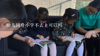 幼儿园升小学不去上可以吗