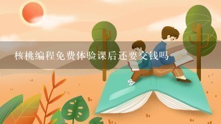 核桃编程免费体验课后还要交钱吗