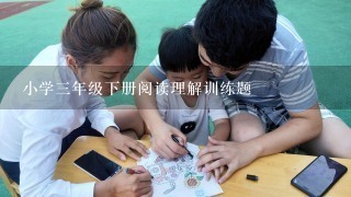 小学3年级下册阅读理解训练题