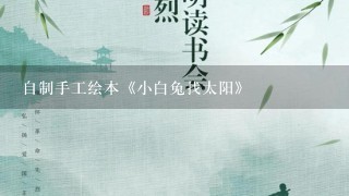 自制手工绘本《小白兔找太阳》