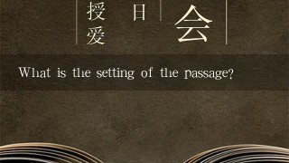 What is the setting of the passage?